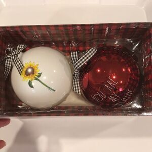 NIB Rae Dunn Christmas ornaments